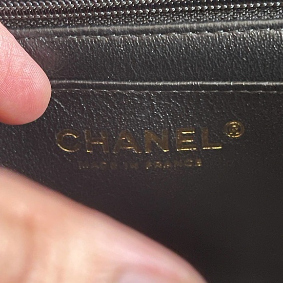 ❌SOLD❌Mint Chanel Mini Top Handle Black Lambskin Gold HW 21A - Picture 11 of 15